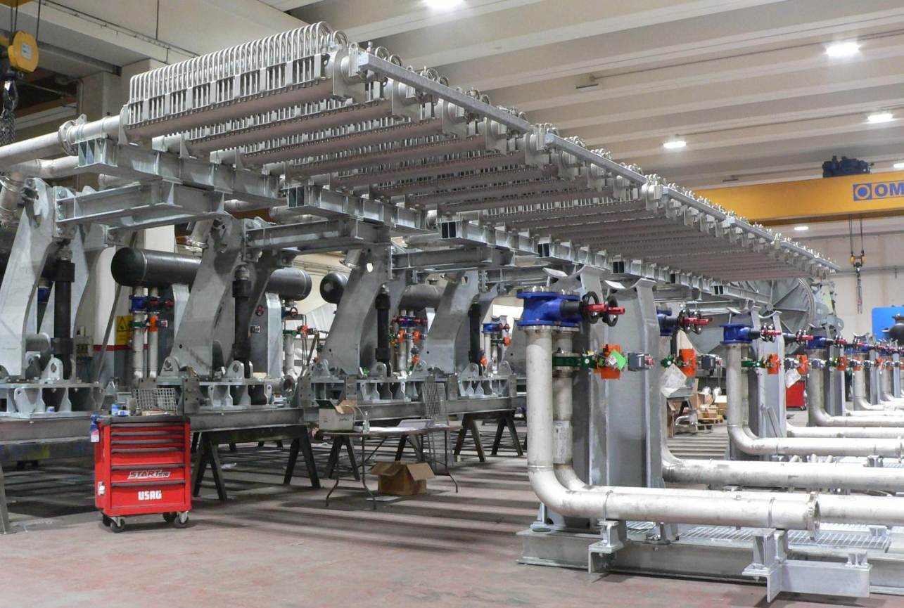 Linea di raffreddamento laminare.